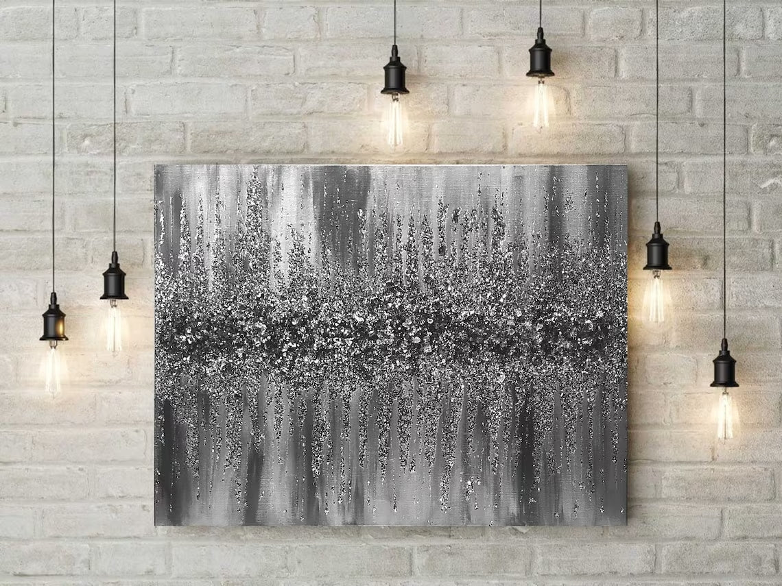 Glitter Glass Wall Art