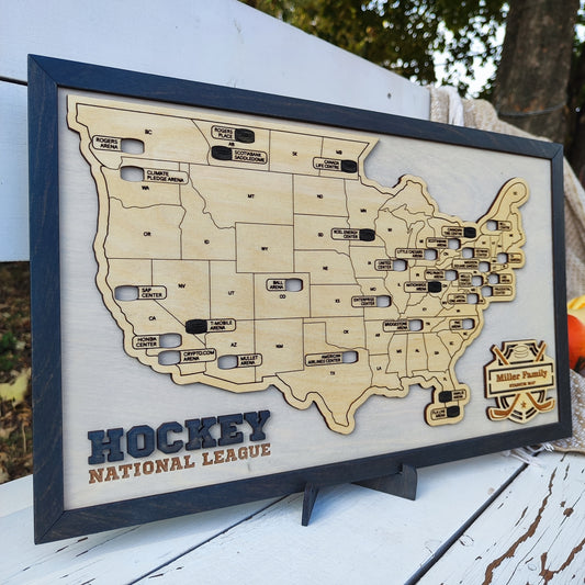 NHL Arena Map Tracker | 32 Hockey Stadiums Bucket List
