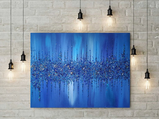 Glitter Glass Painting