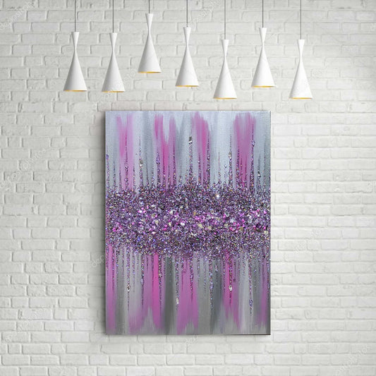 Glitter Glass Painting