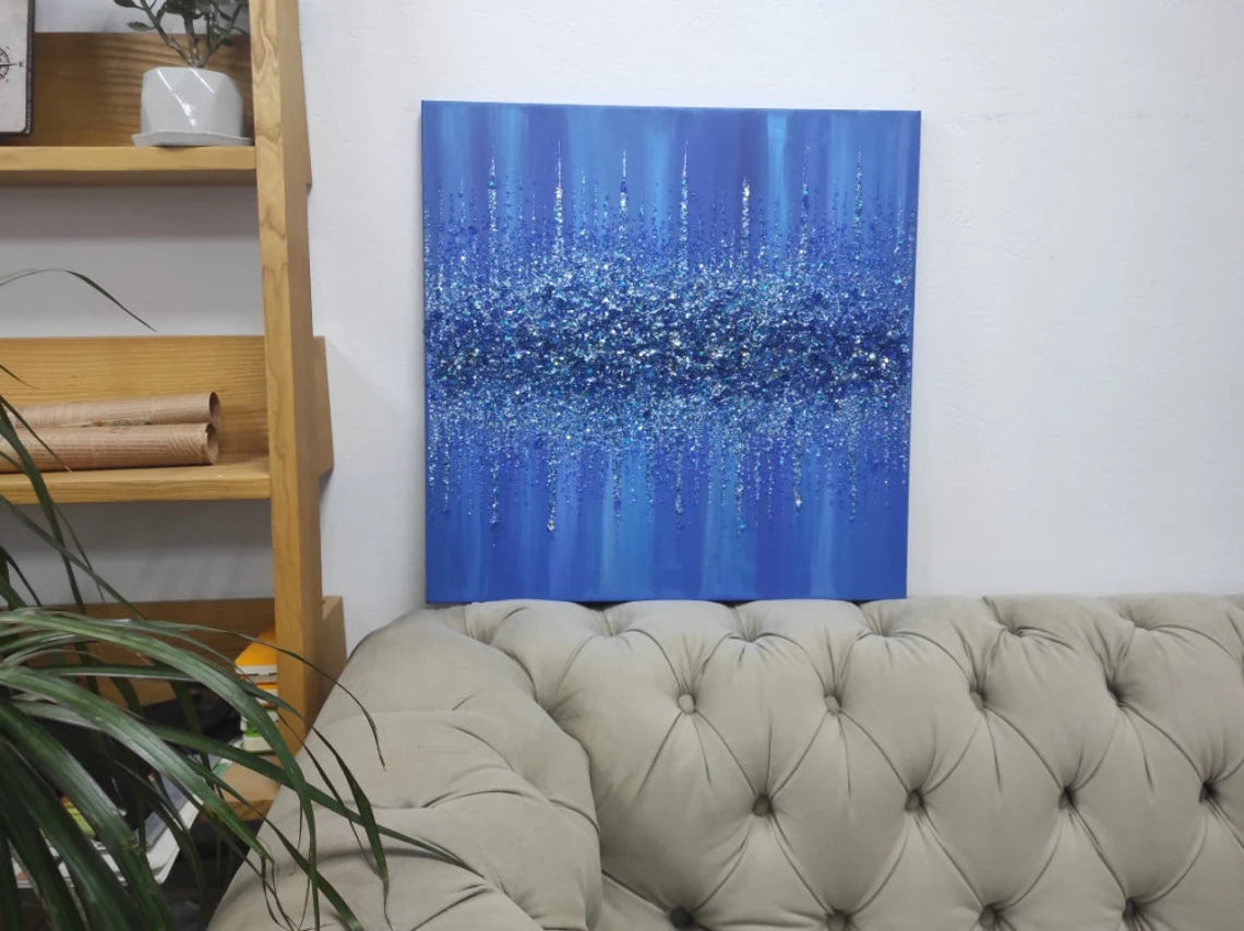 Glitter Glass Painting