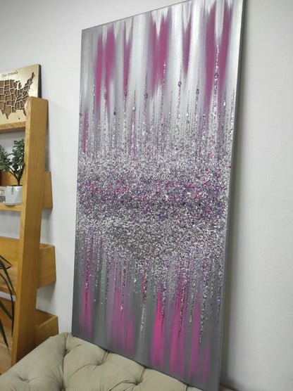 Glitter Glass Painting