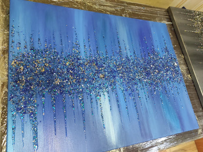 Glitter Glass Painting