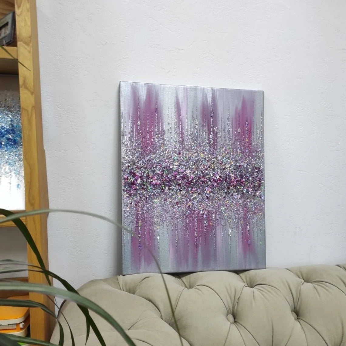 Glitter Glass Painting