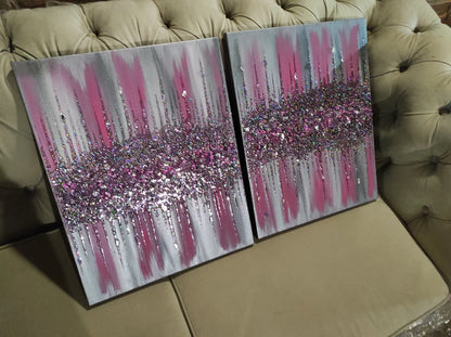 Glitter Glass Painting