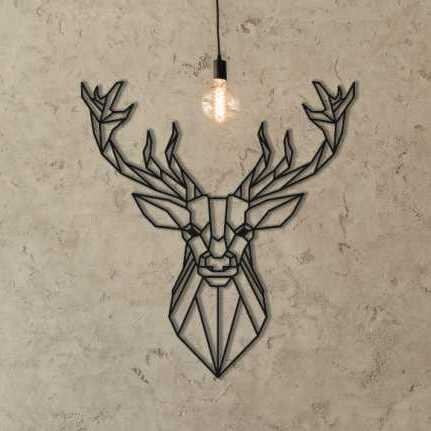 Geometric Deer Art