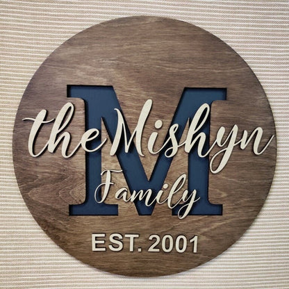 Personalized Family Name Sign