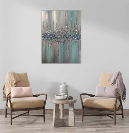 Glitter Glass Painting