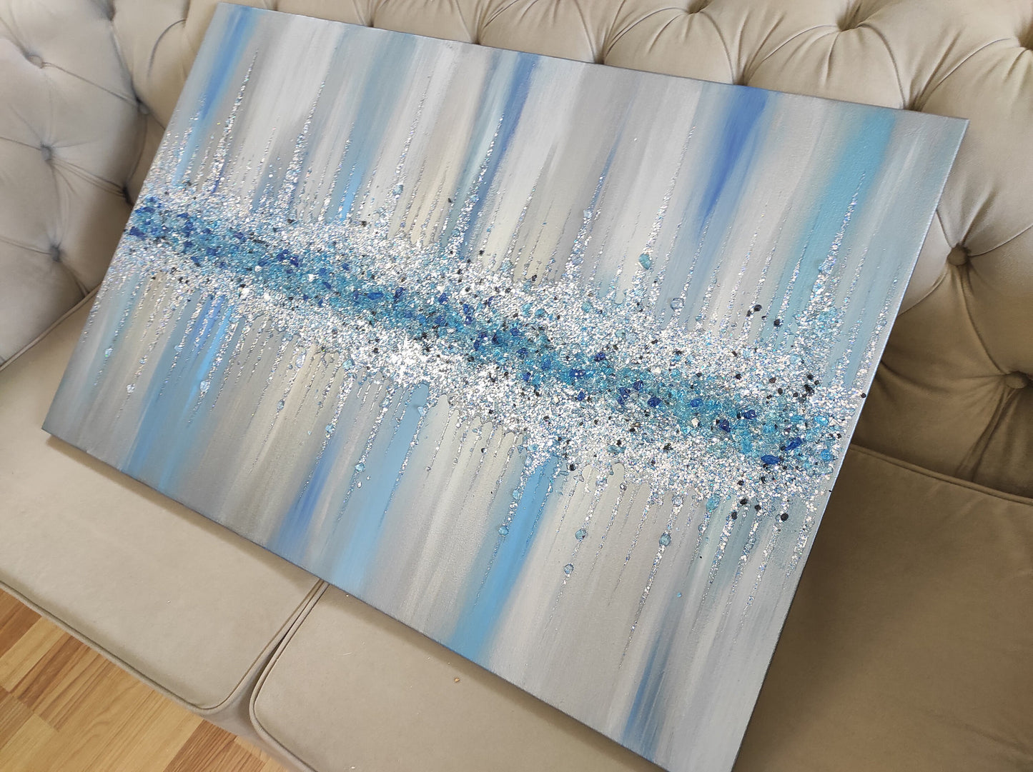 Glitter Glass Painting