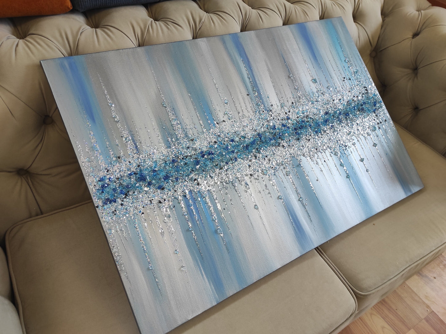 Glitter Glass Painting