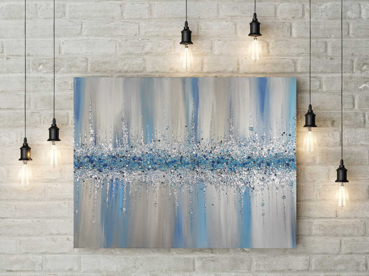 Glitter Glass Painting