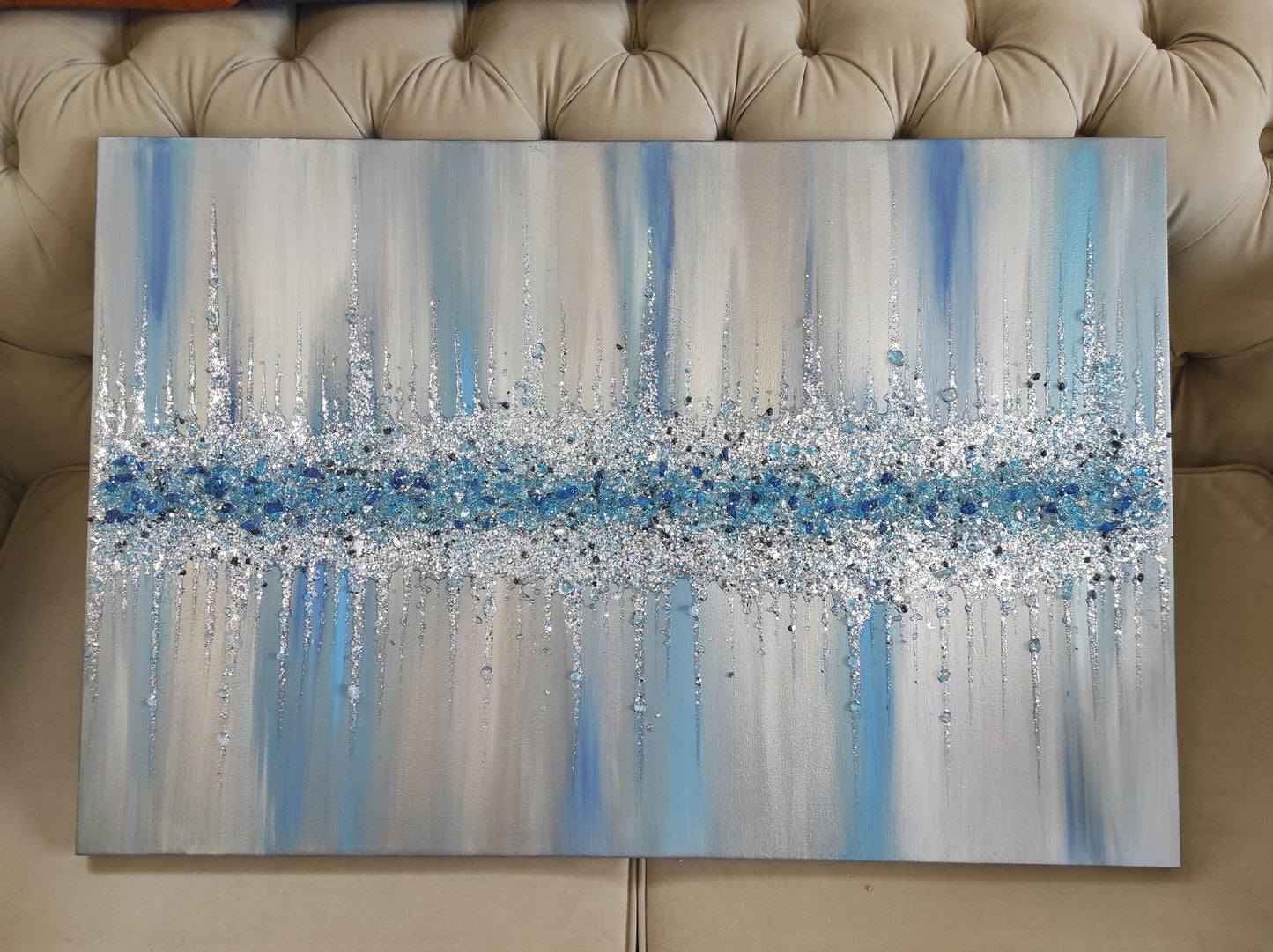 Glitter Glass Painting