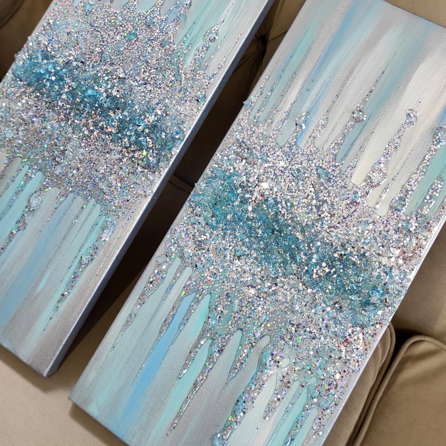 Glitter Glass Painting