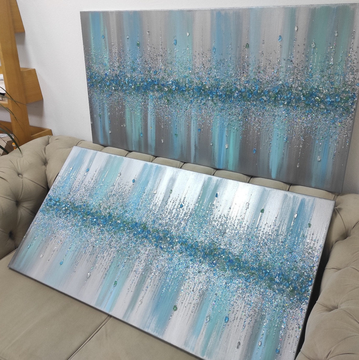 Glitter Glass Painting