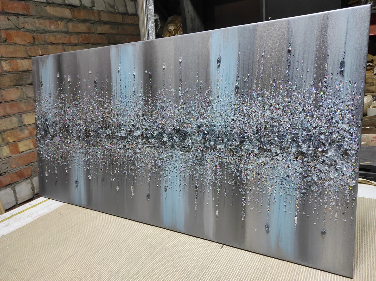 Glitter Glass Painting