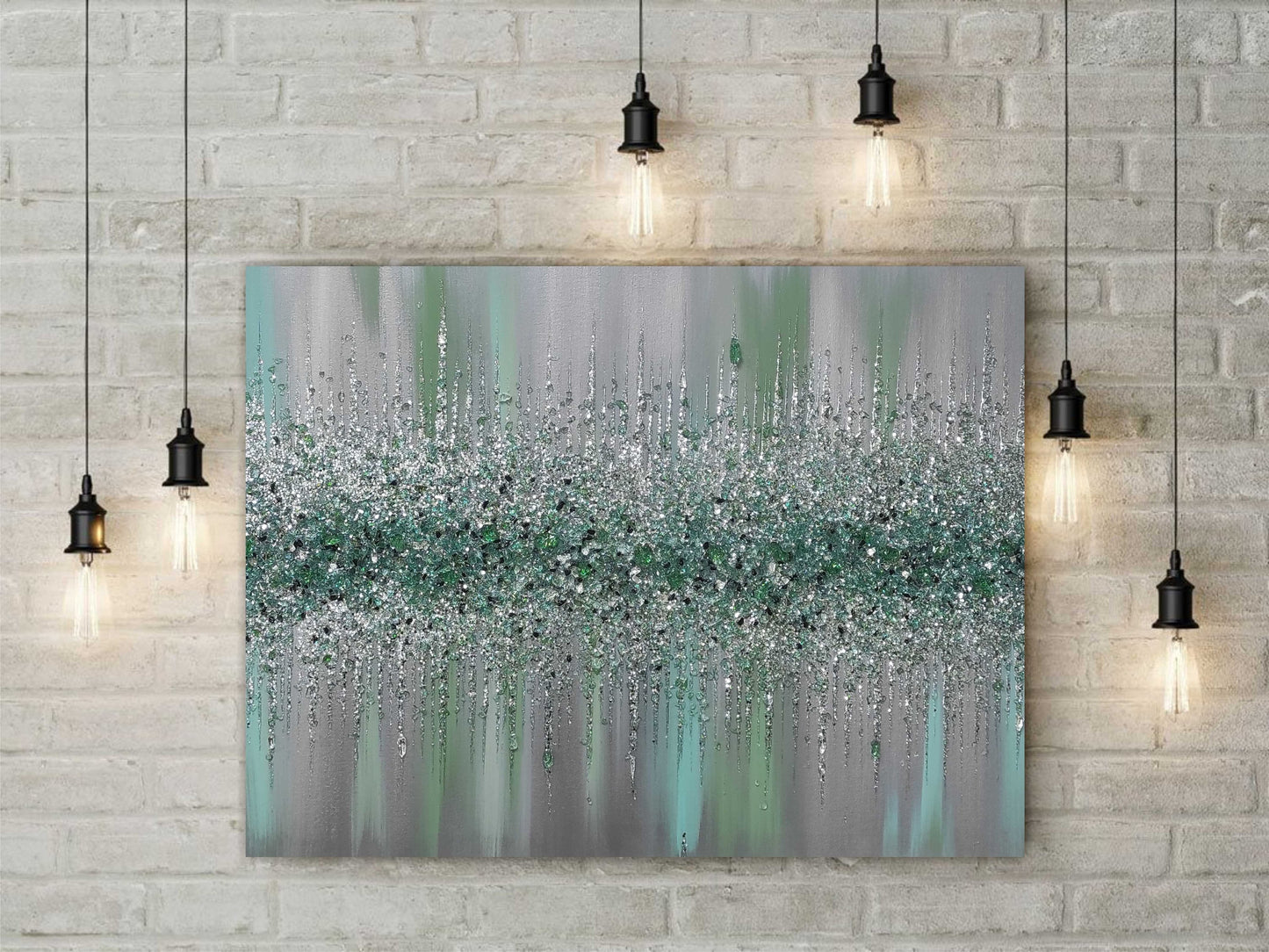 Glitter Glass Painting