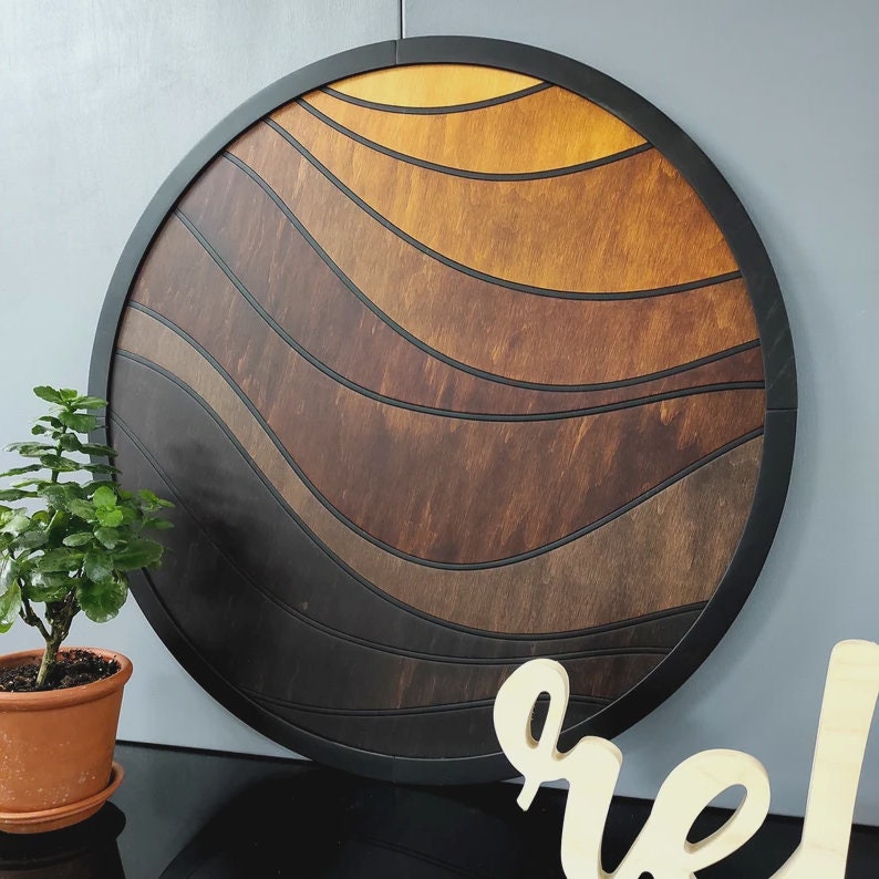 Wood Wall Round Decor