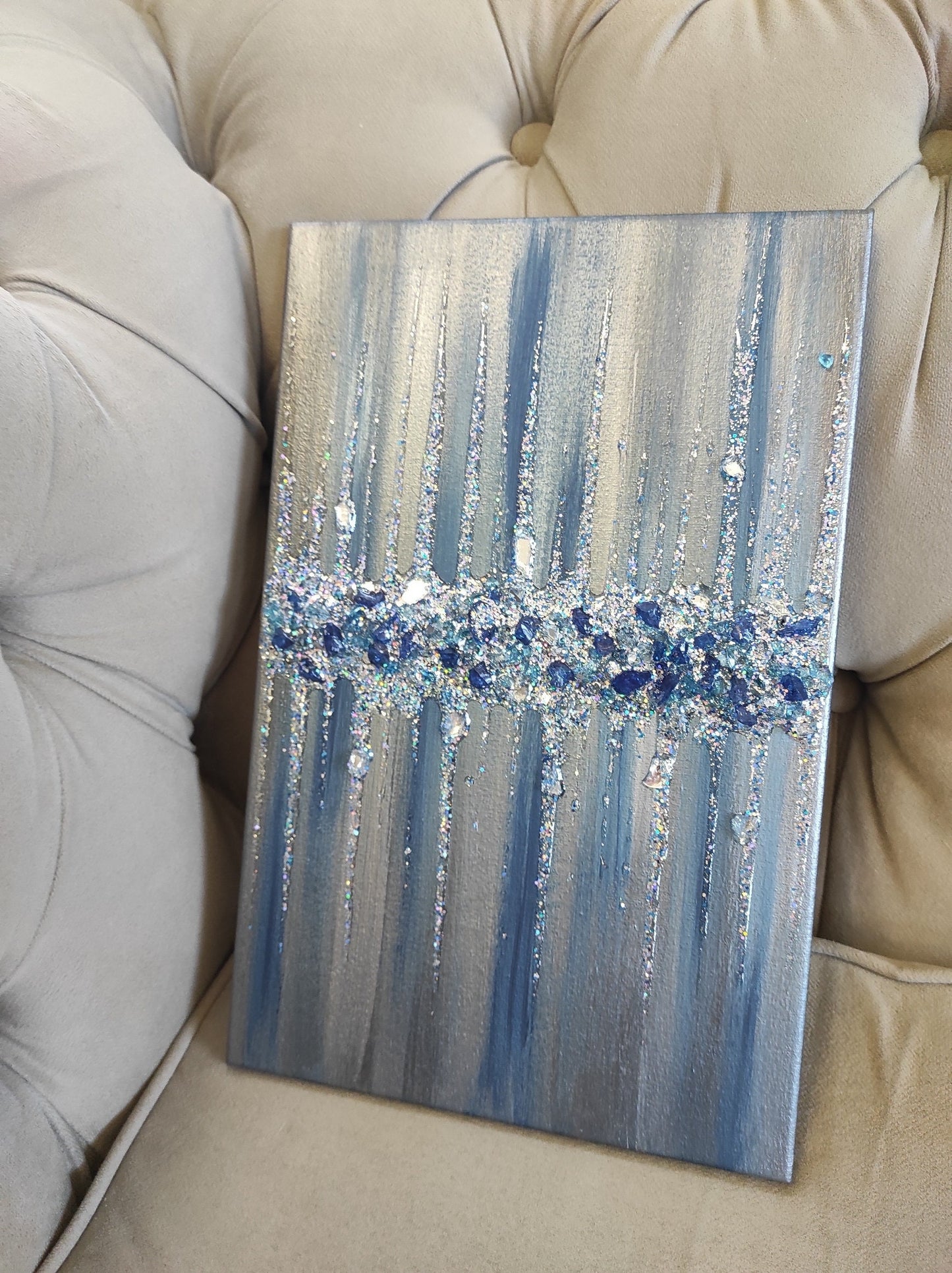 Glitter Glass Painting