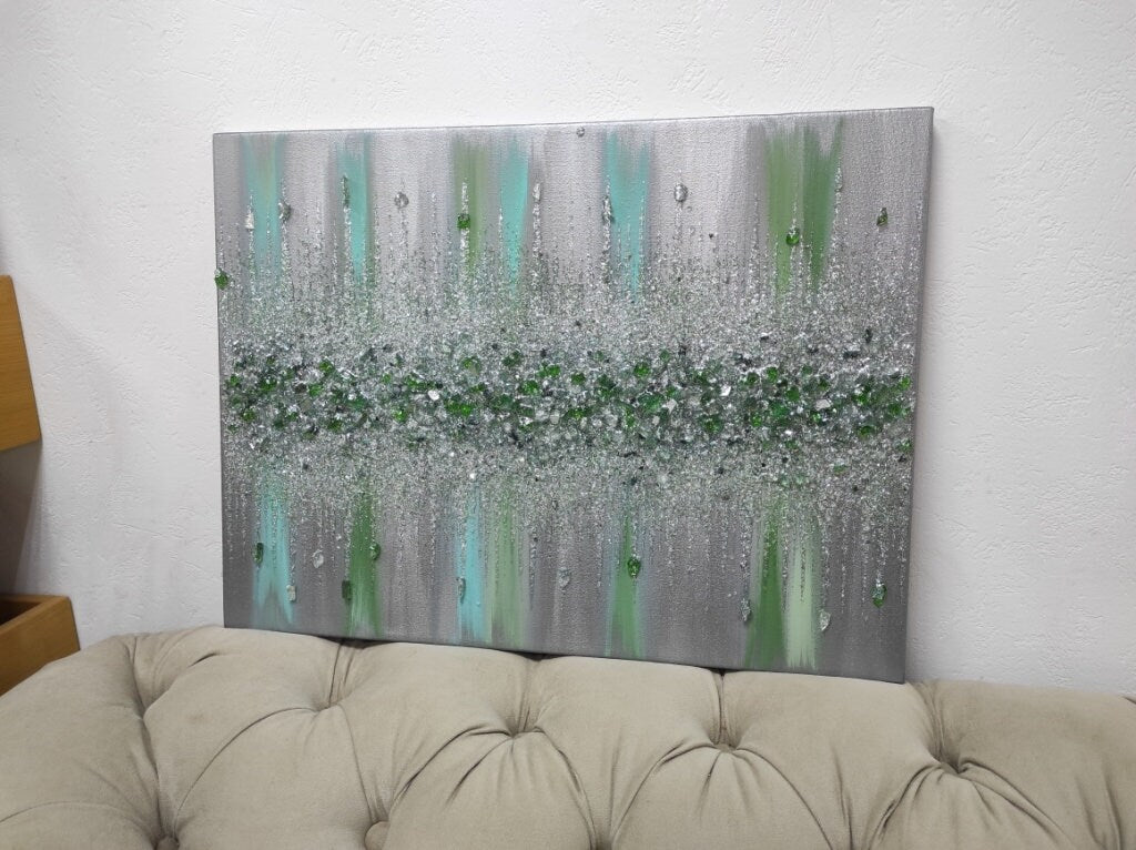 Glitter Glass Painting