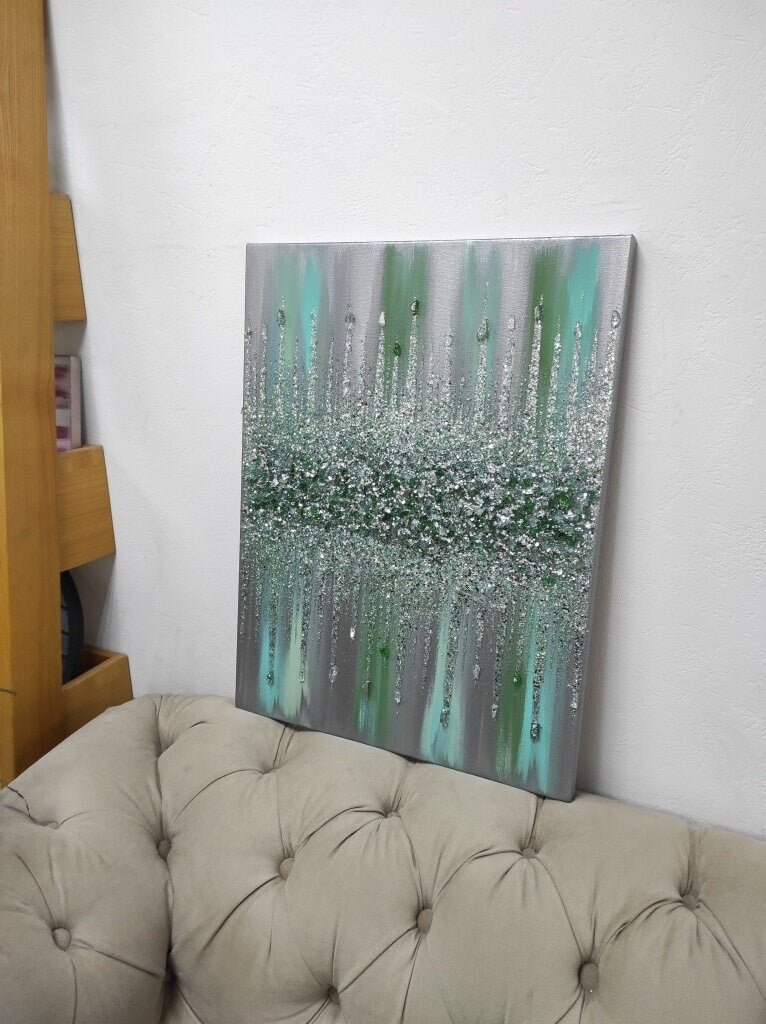 Glitter Glass Painting