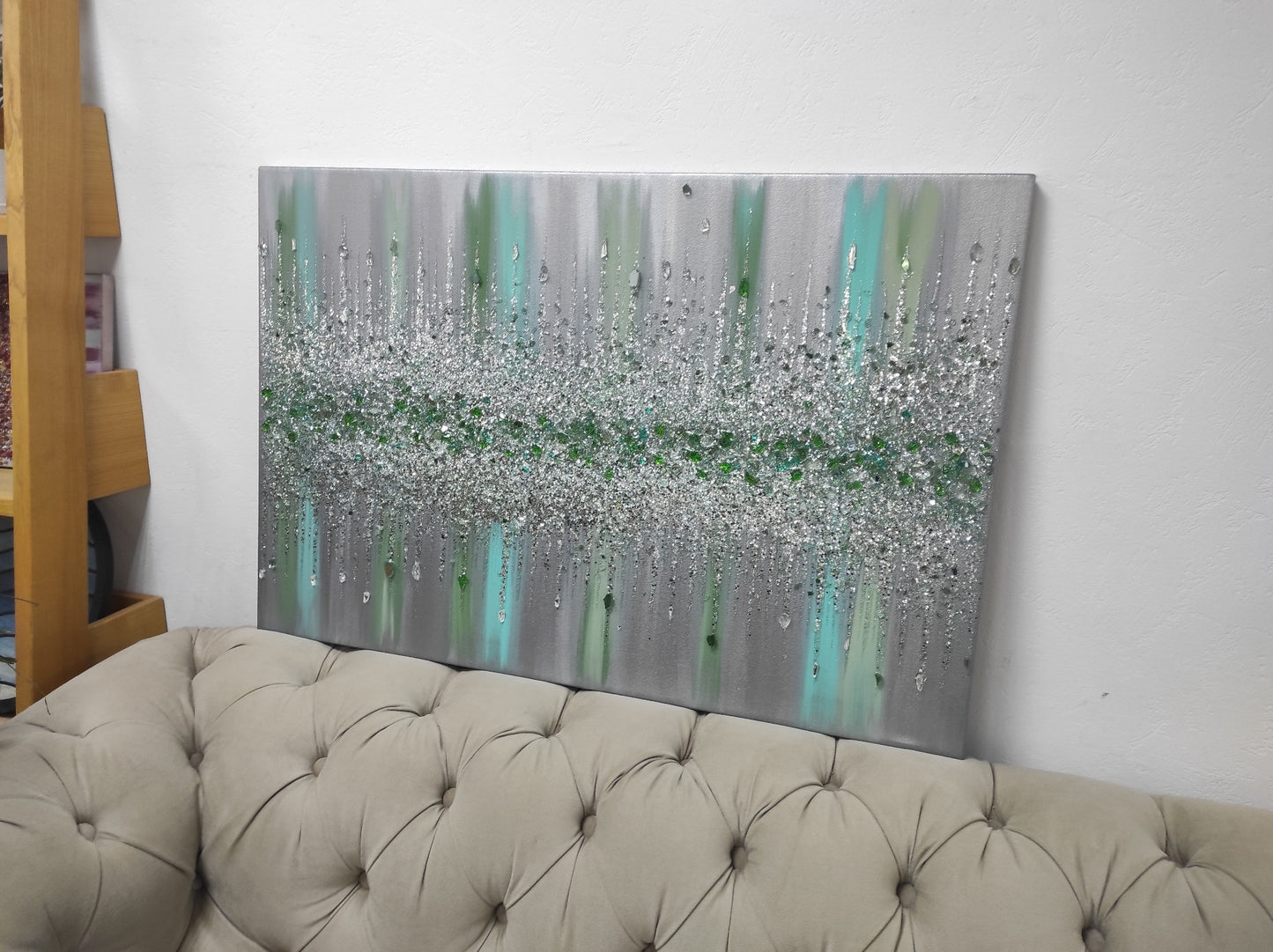 Glitter Glass Painting