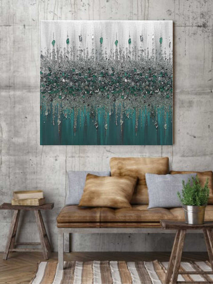 Glitter Glass Painting