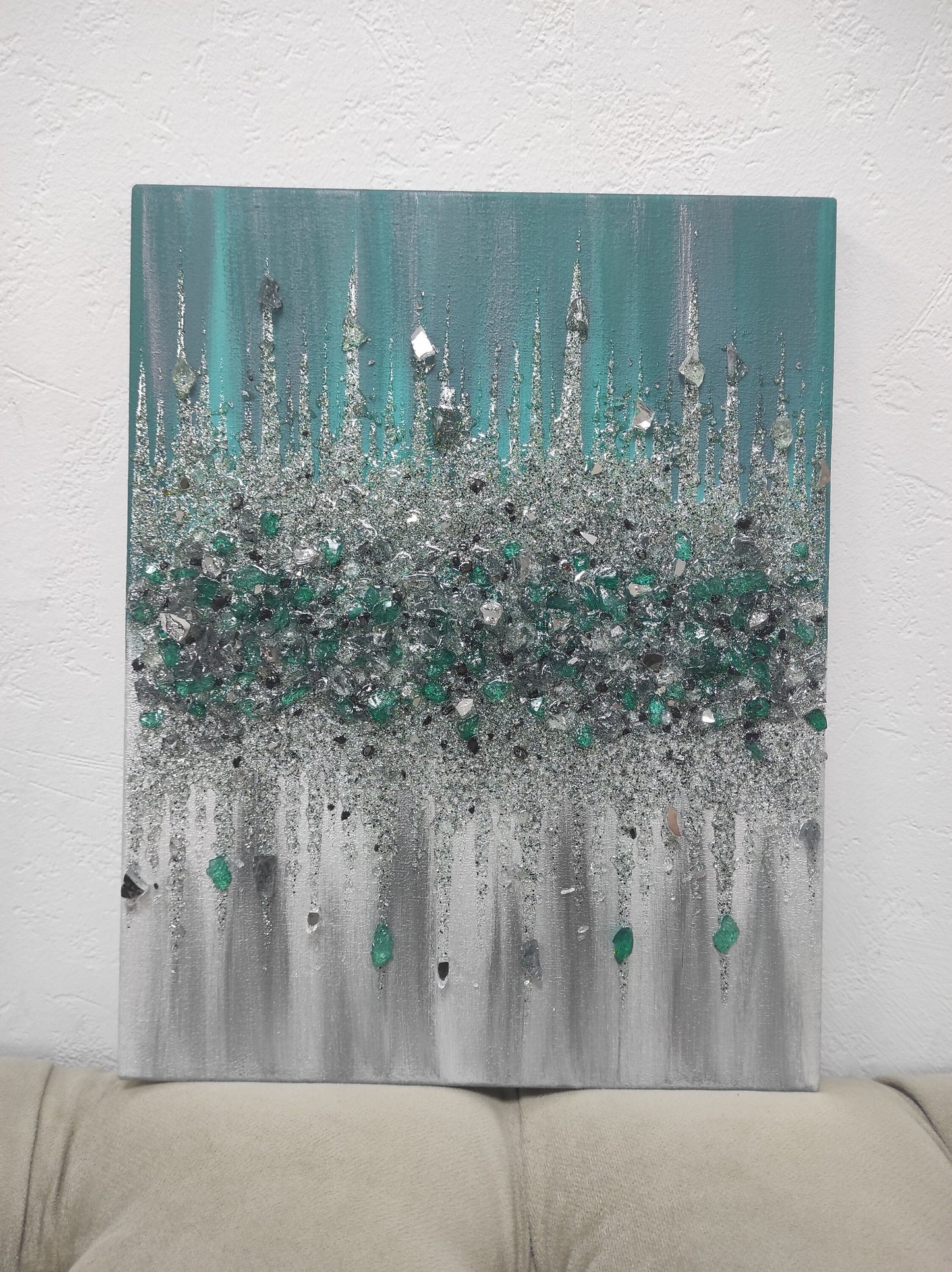 Glitter Glass Painting