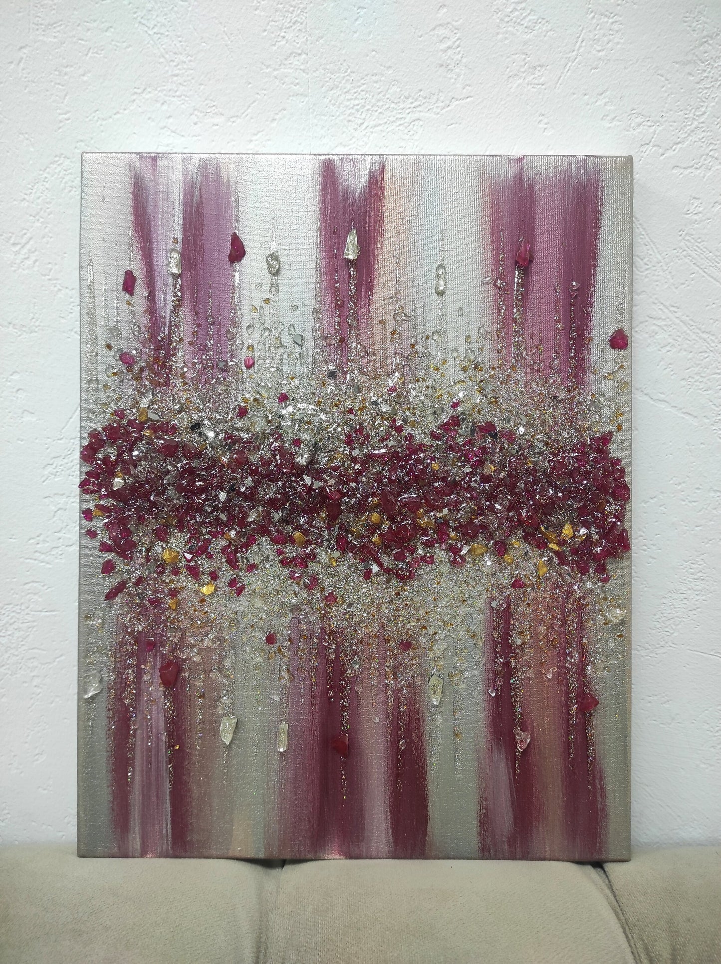 Glitter Glass Painting