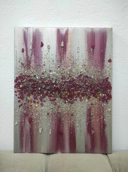 Glitter Glass Painting