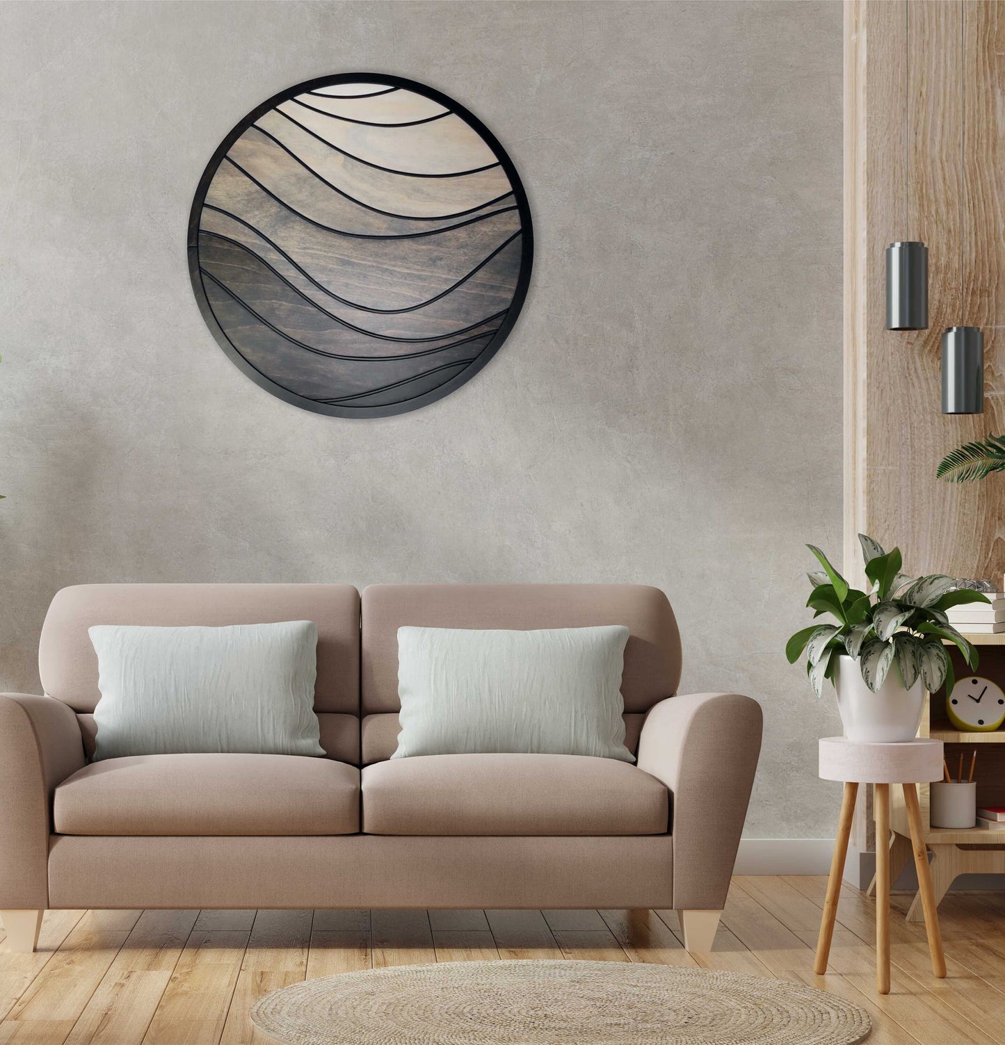 Wood Wall Round Decor