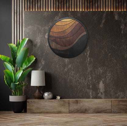 Wood Wall Round Decor