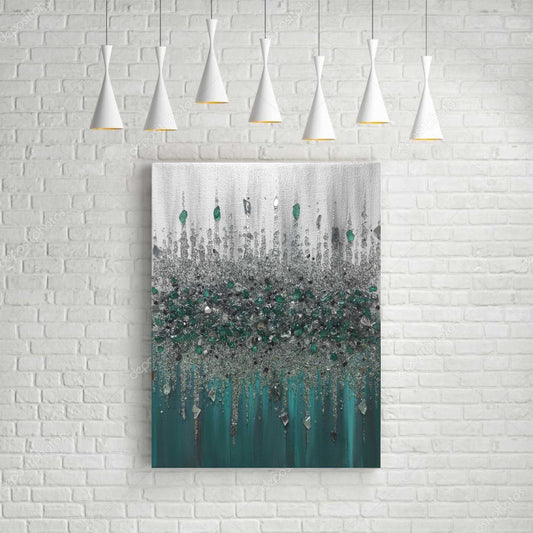 Glitter Glass Painting