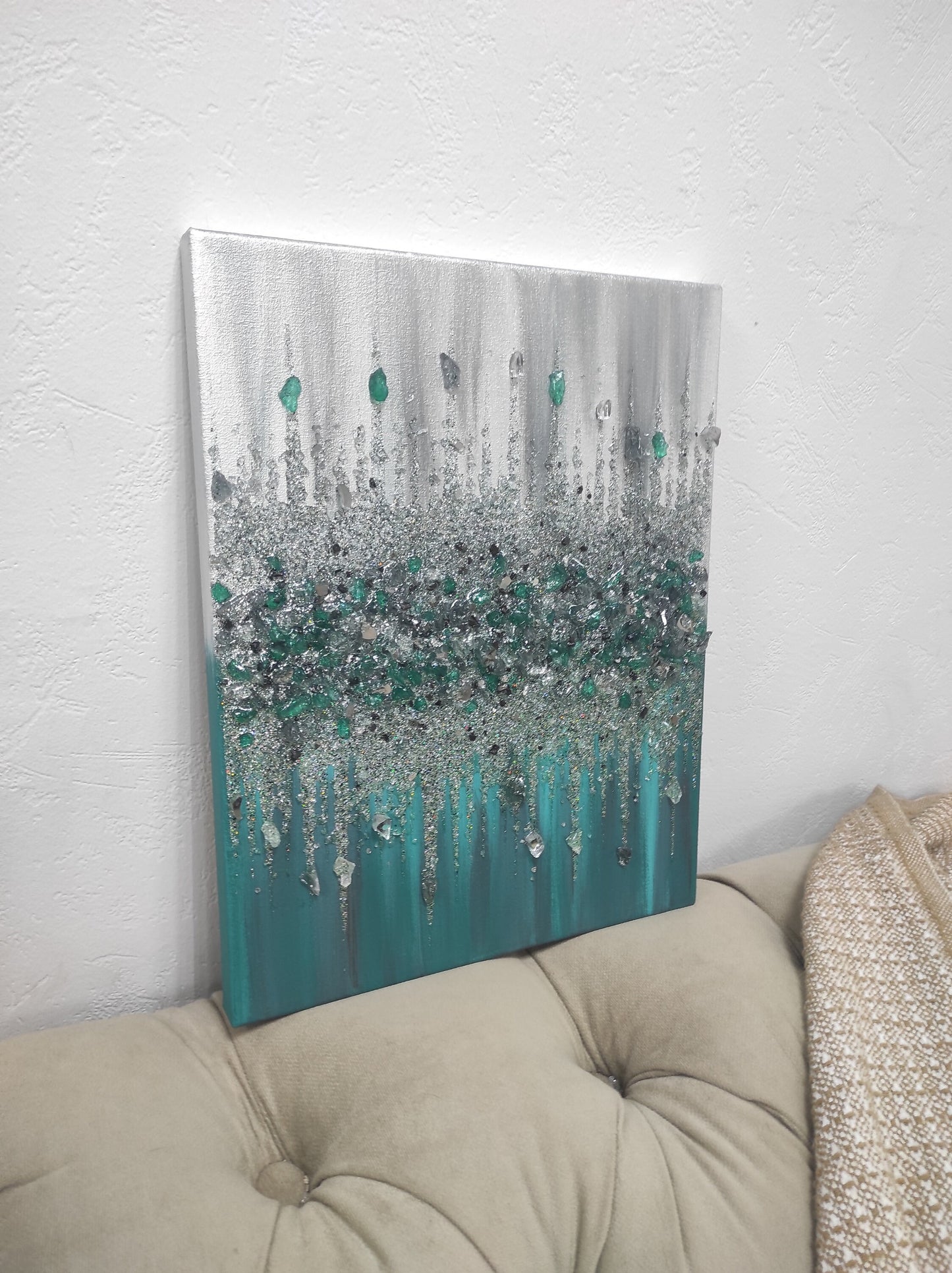 Glitter Glass Painting