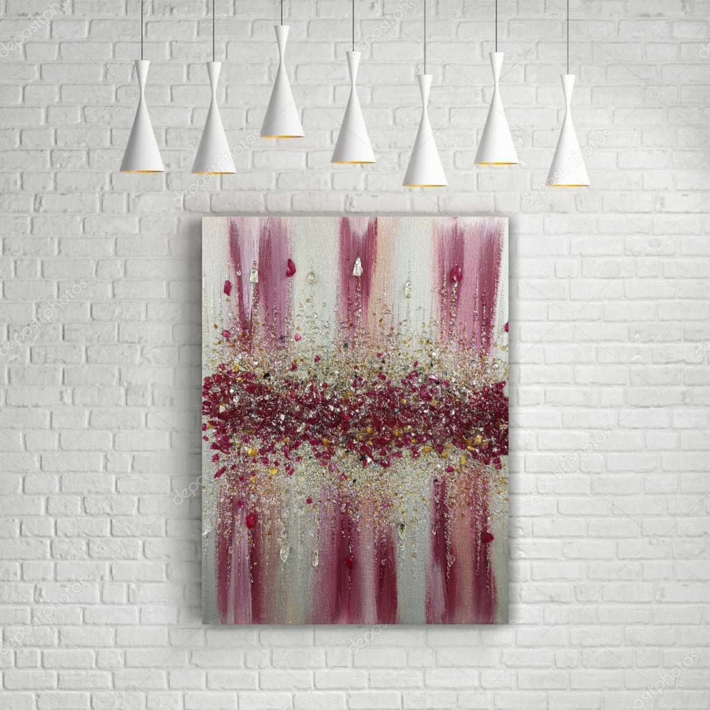 Glitter Glass Painting