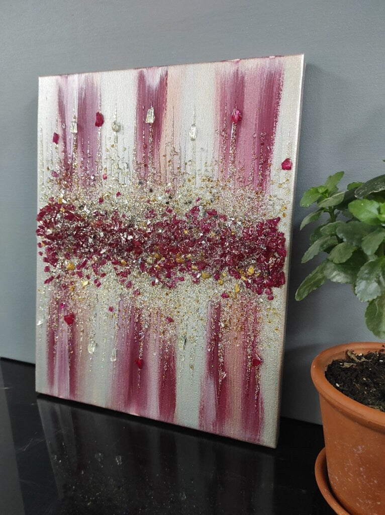 Glitter Glass Painting