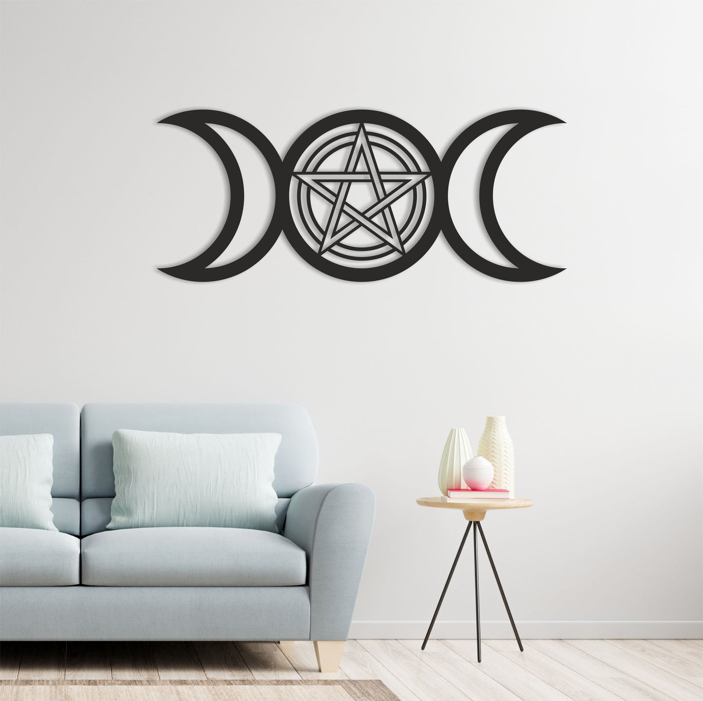 Triple Moon with Pentagram