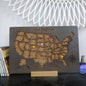 Push Pin US Travel Map, Wooden USA Map