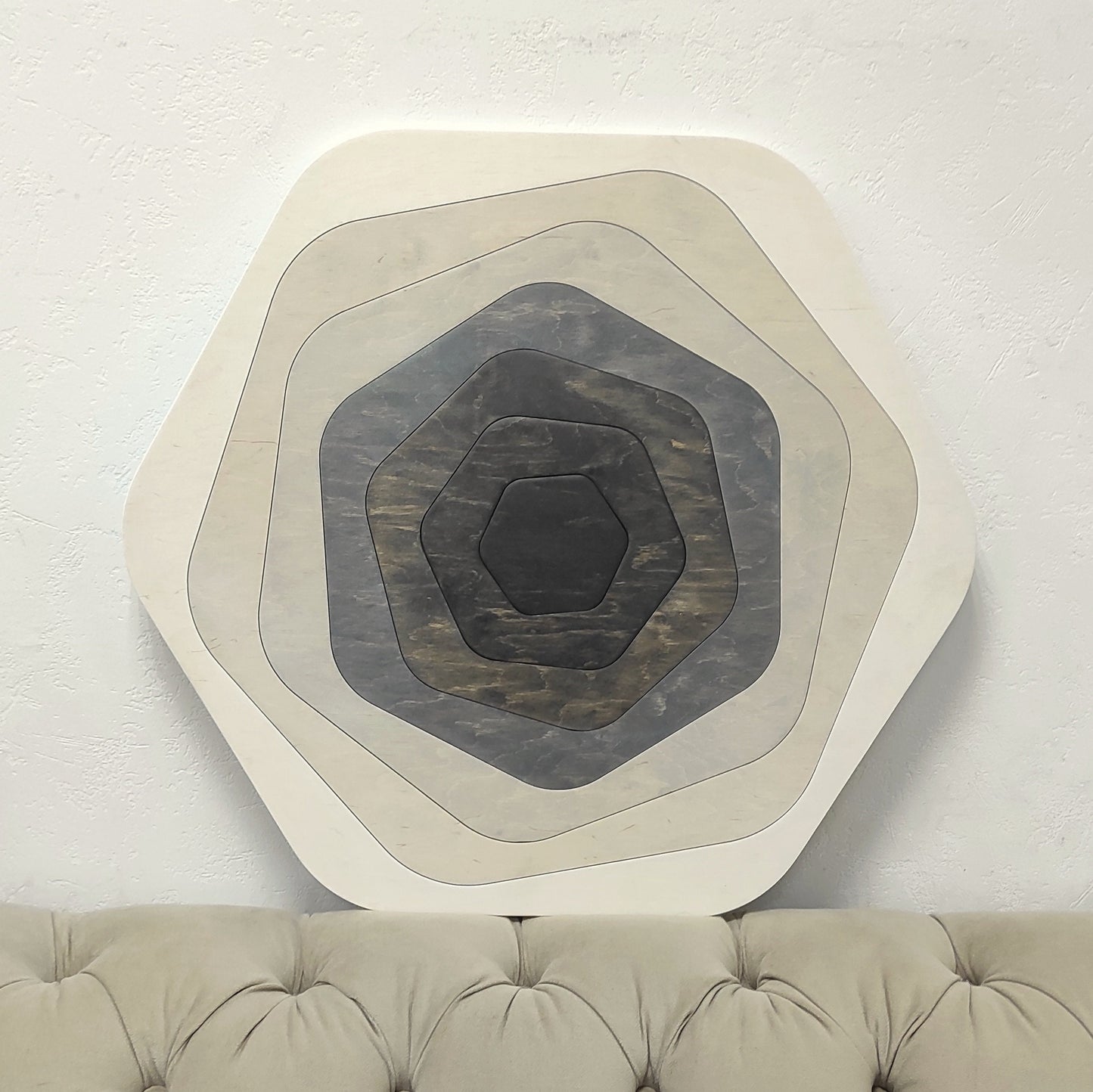 Wood Wall Hexagon Decor