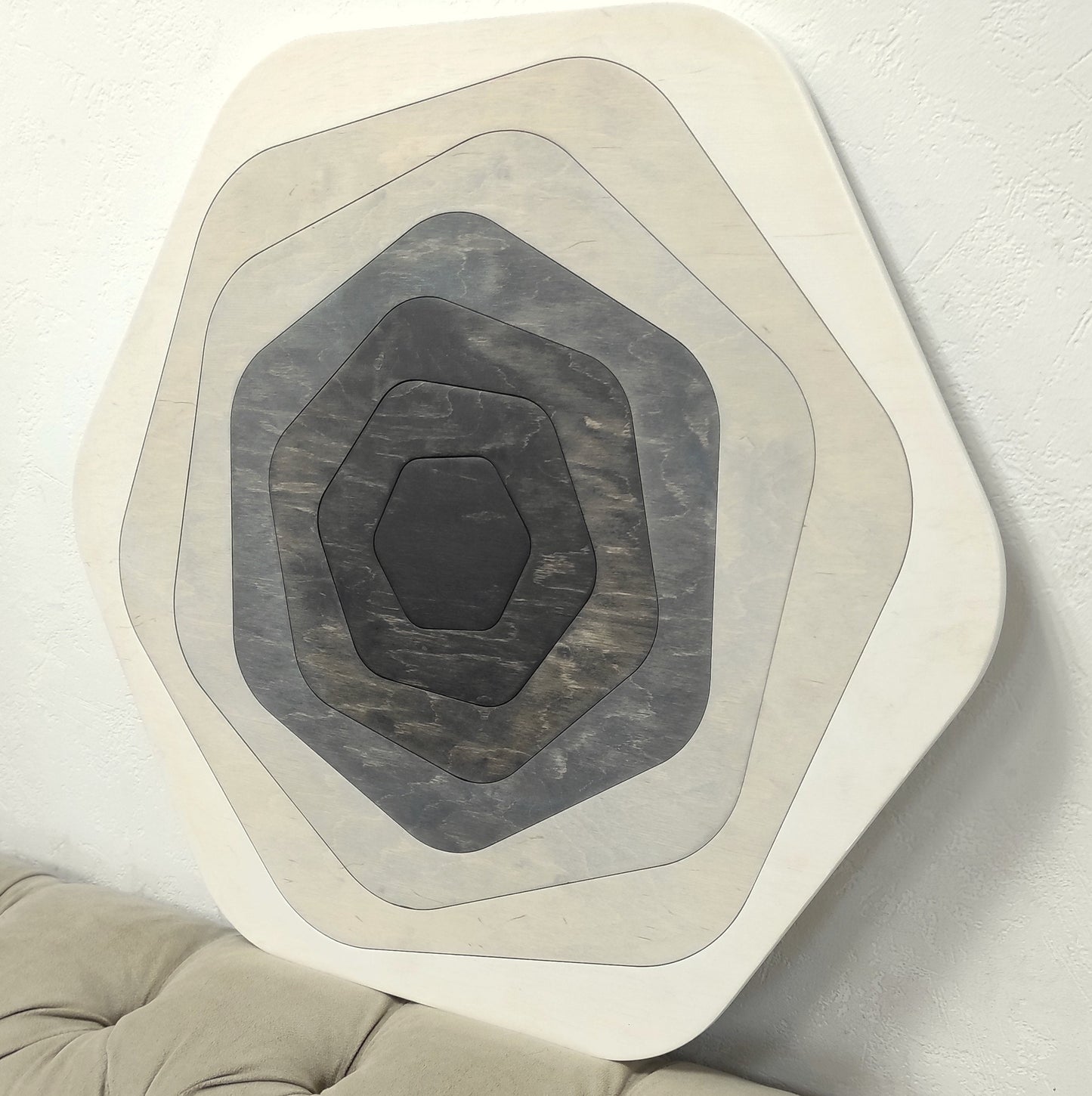 Wood Wall Hexagon Decor