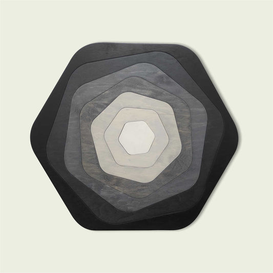 Wood Wall Hexagon Decor