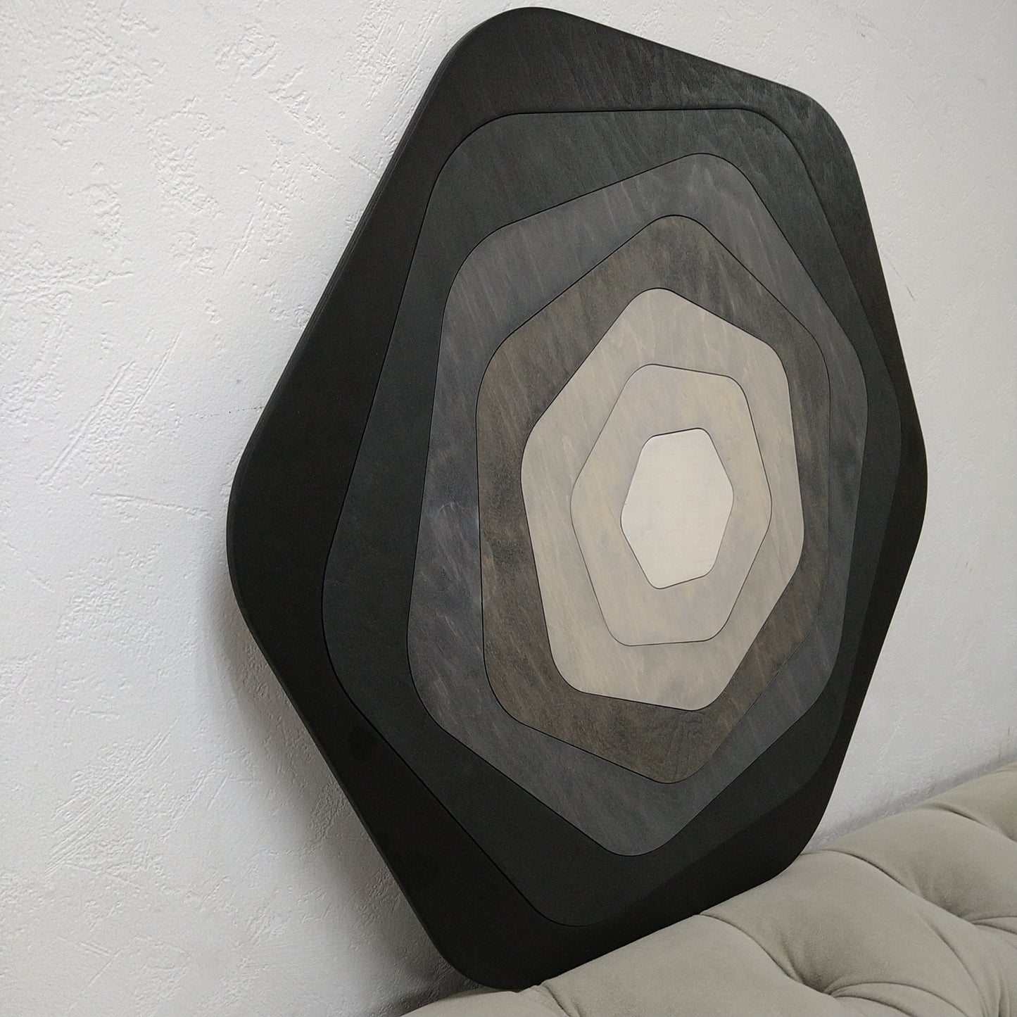 Wood Wall Hexagon Decor