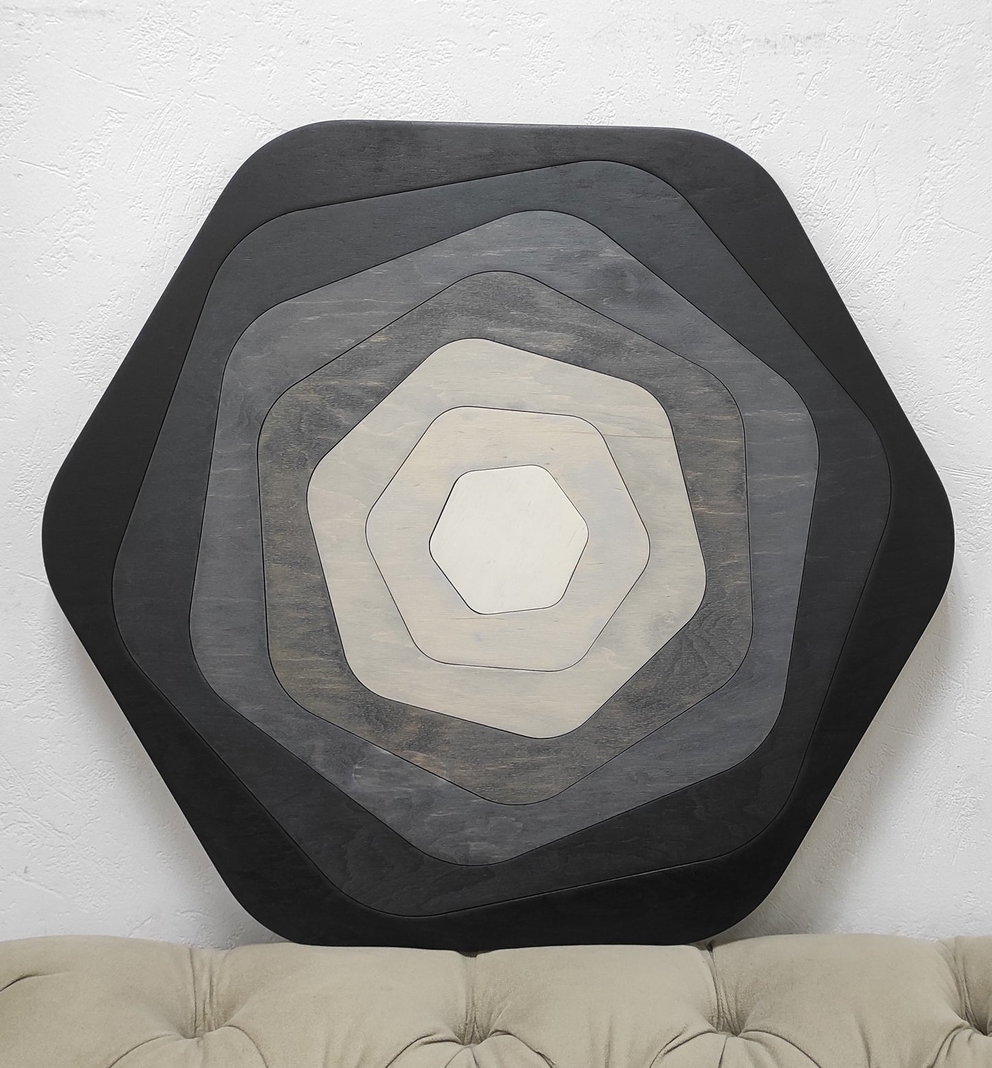 Wood Wall Hexagon Decor