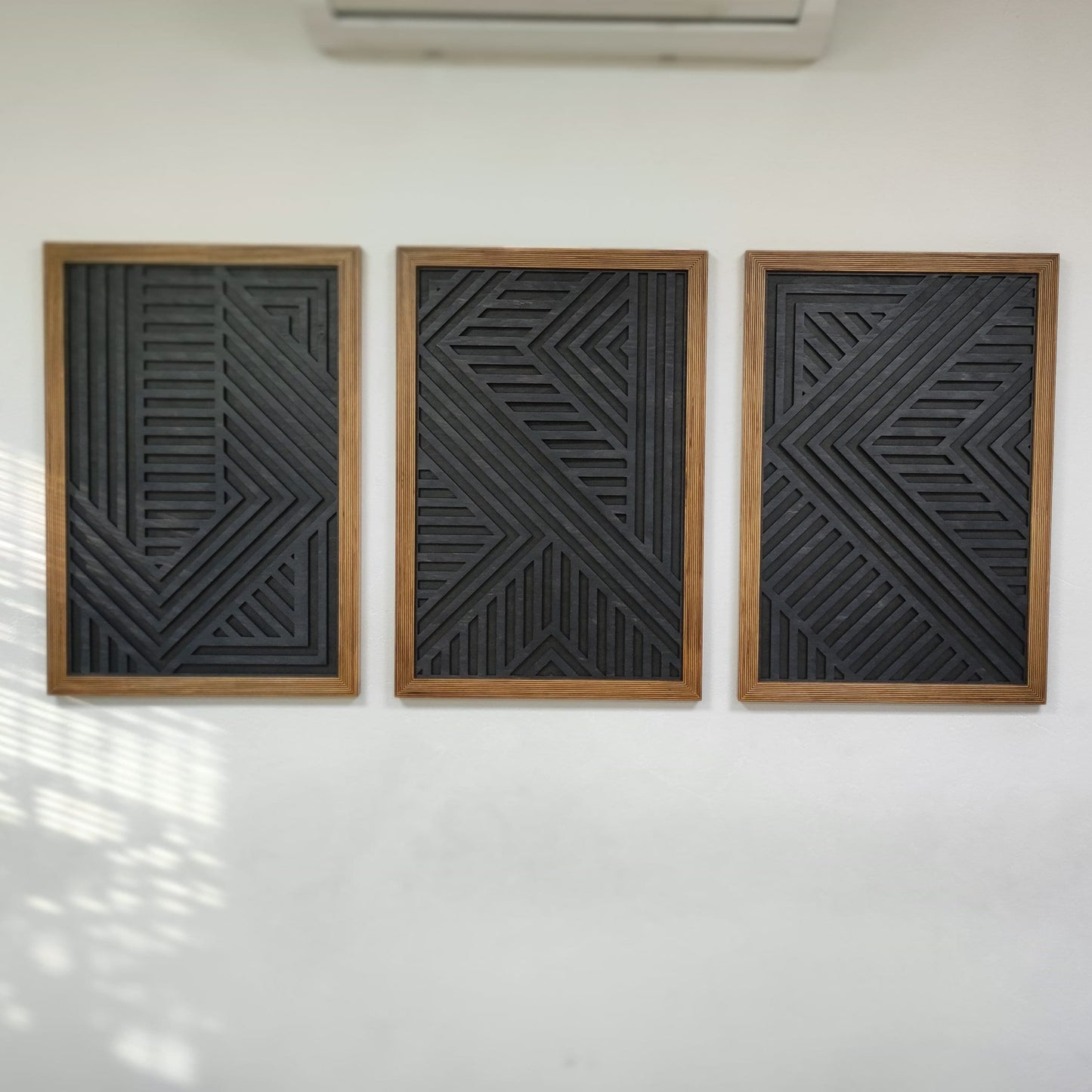 Modern Wood Wall Art Set