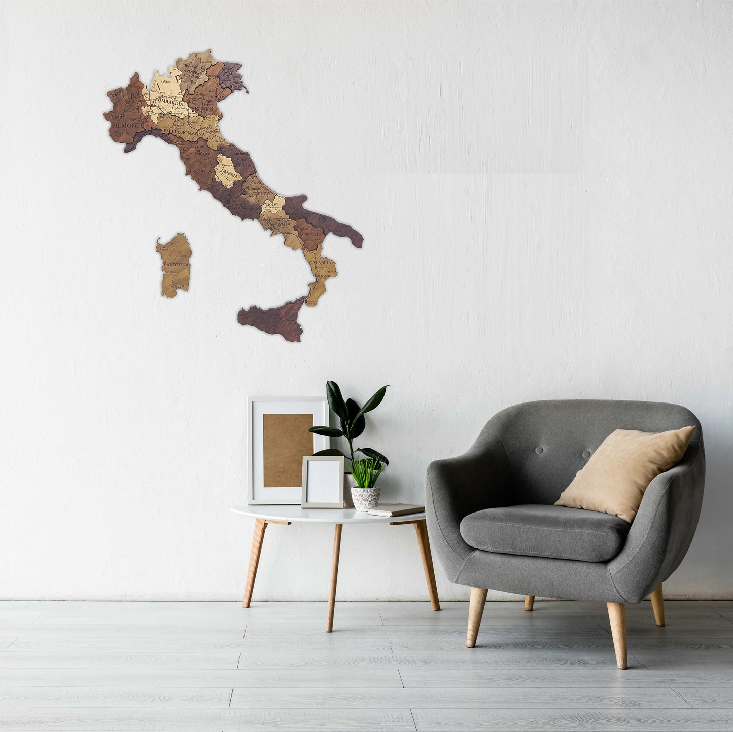 Wooden Italy Map, 3D Italy Map, Italy Travel Map, Detailed Italy Map, Mappa Italia