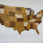 US National Park, Wooden USA Map, 3D USA Map, USA Travel Map, Detailed USA Map