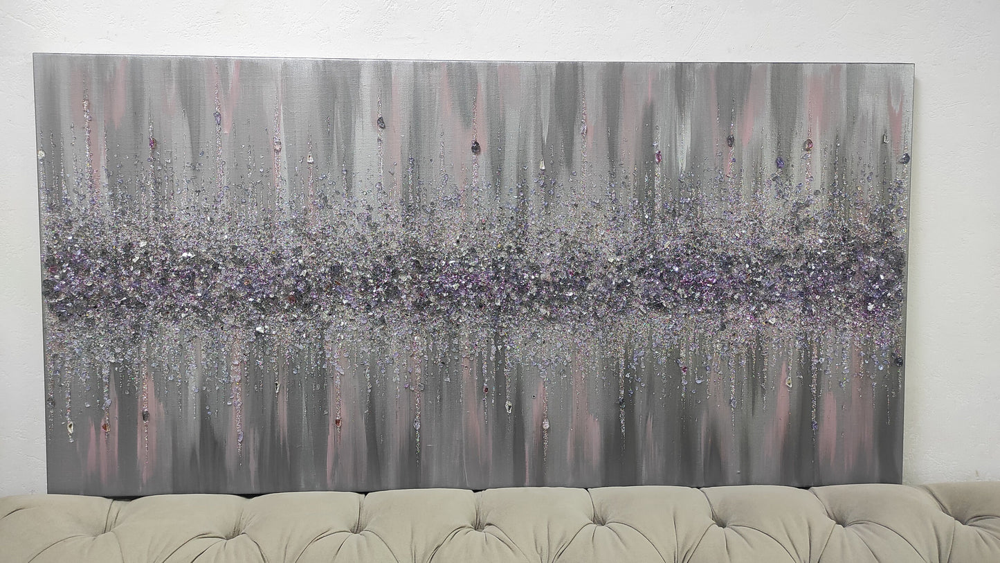 Glitter Glass Painting