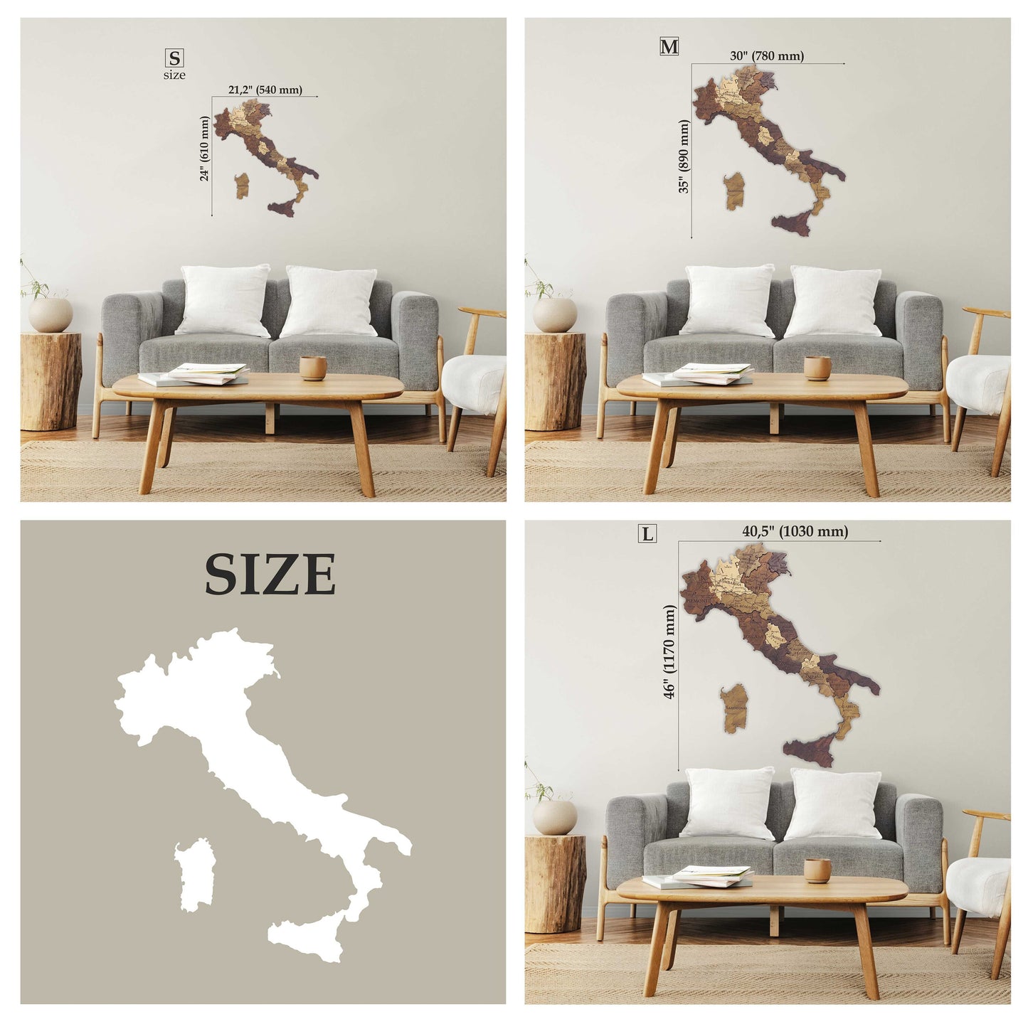 Wooden Italy Map, 3D Italy Map, Italy Travel Map, Detailed Italy Map, Mappa Italia